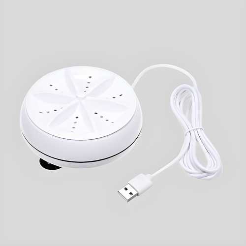 2In1 Mini Washing Machine Portable Rotating Ultrasonic Turbine Washer - Phoenix Addicts